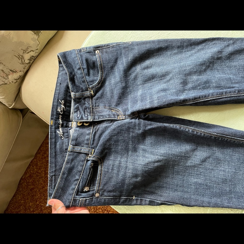 American Eagle low rise flare jeans